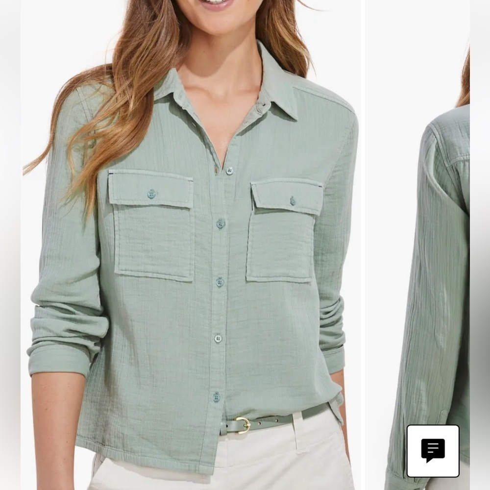 Vineyard Vines Camp Gauze Button-Up Shirt